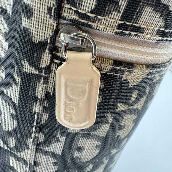 Christian Dior-Authentic- Vanity Trotter Canvas Cosmetic Pouch Black - Picture 9 of 13